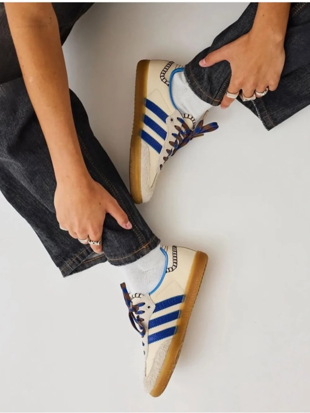 Wales Bonner x adidas Samba Nylon 'Wonder Clay Cobalt/ Royal Blue'